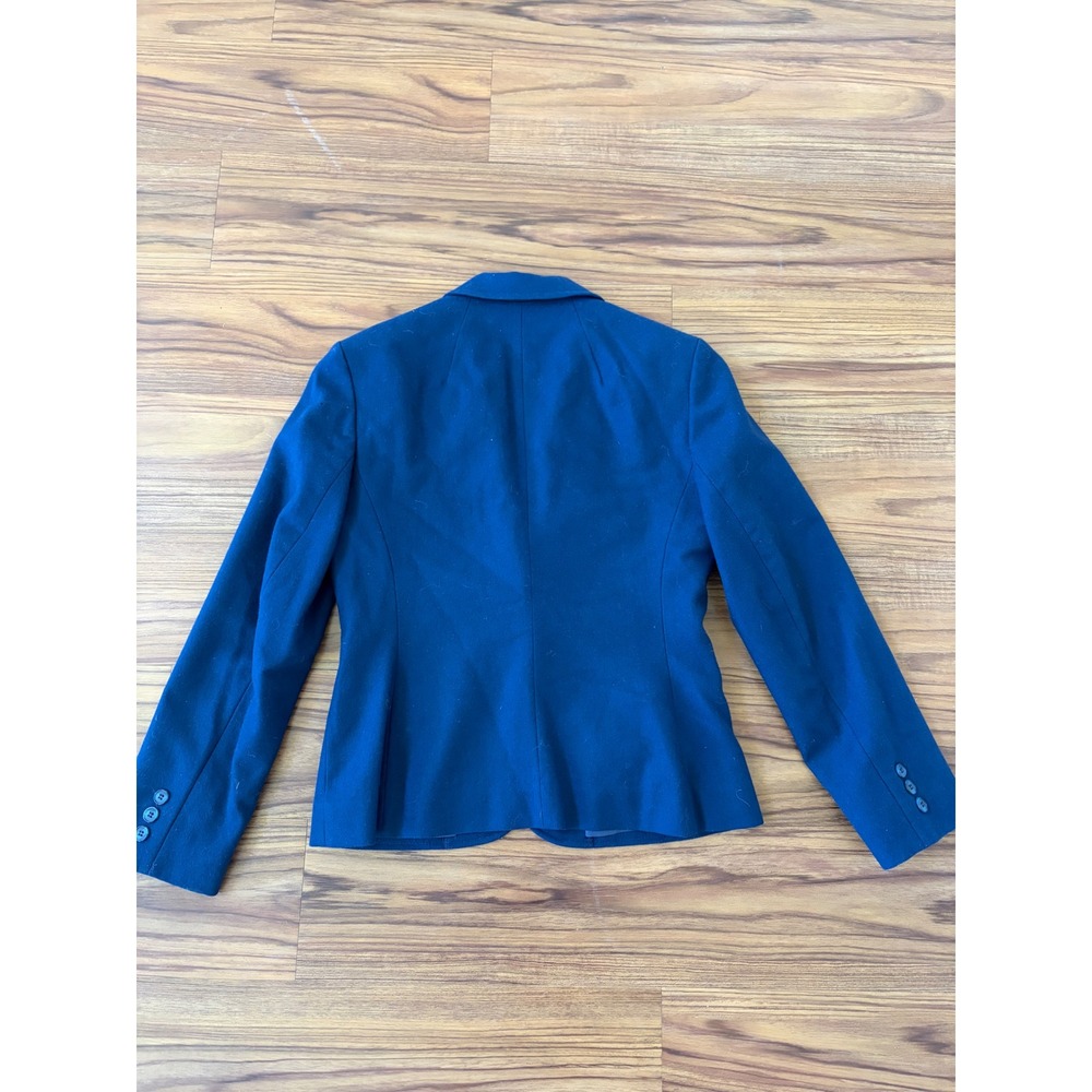 Young Pendleton Navy Blue 100% Virgin Wool Blazer Vintage Made in USA Size 7/8 - Picture 4 of 5